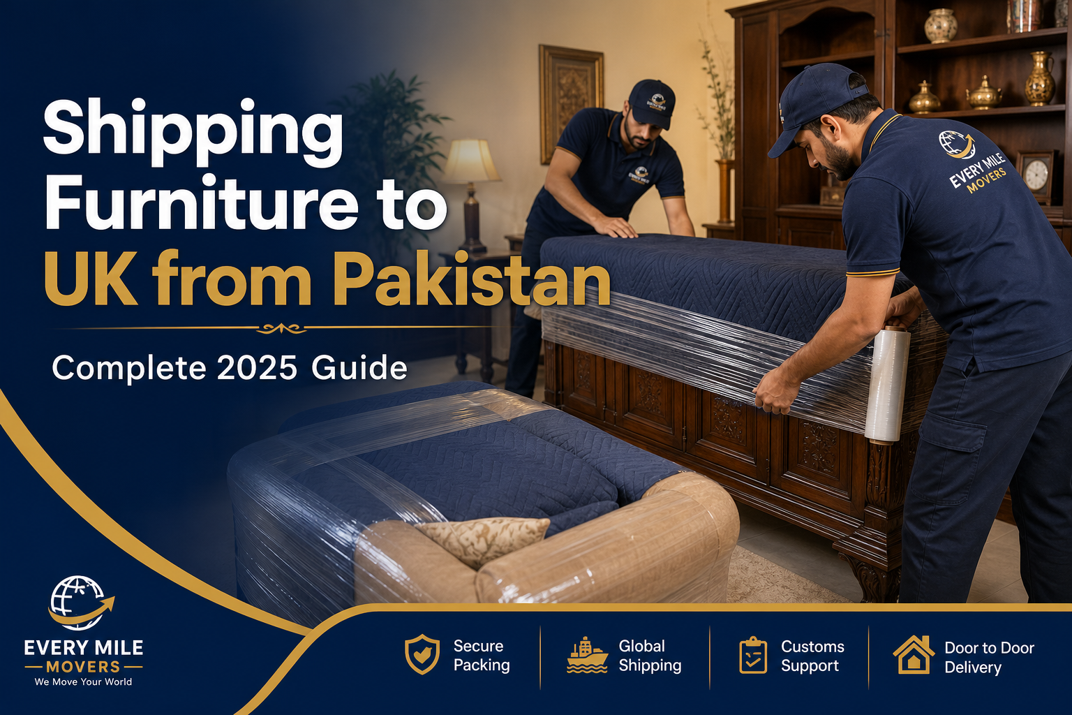 Shipping Furniture to UK from Pakistan — The Complete 2026 Guide
